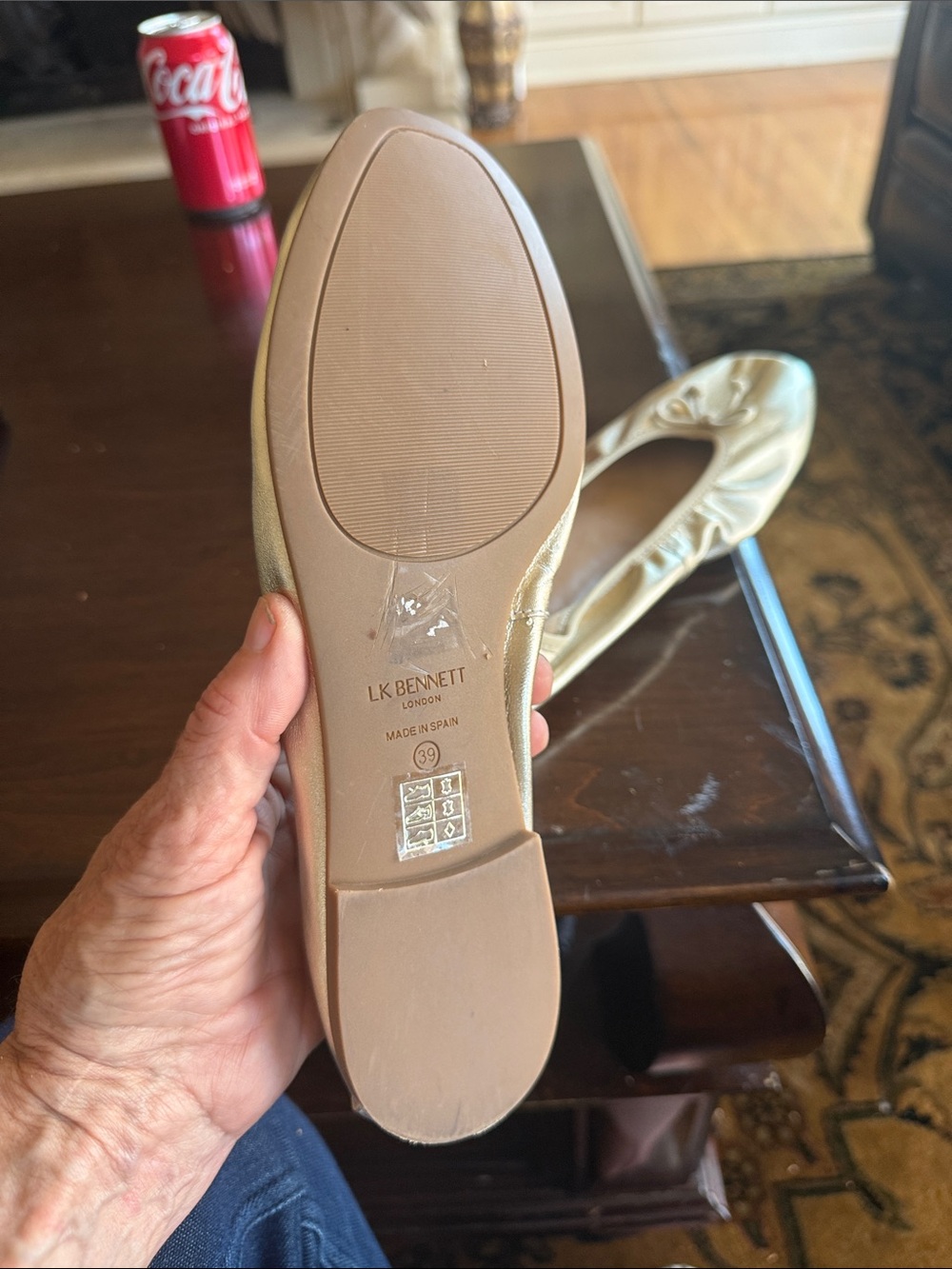LK BENNETT LONDON TRILLY ballet flats euro 39 ladies, nine - Picture 5 of 16